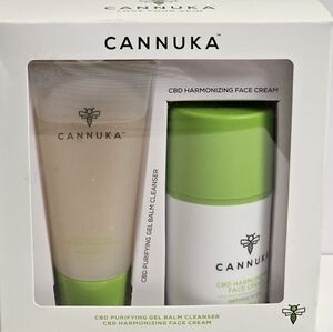 Cannuka Duo Gift Set Facial Cleanser & Harmonizing Face Cream Moisturizer new
